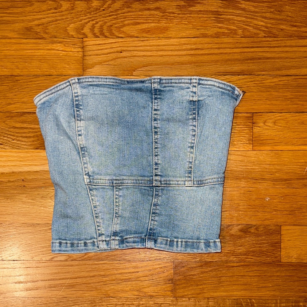 Denim Blue Women's Tube Top